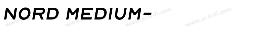 Nord Medium字体转换 Nord Medium字体转换